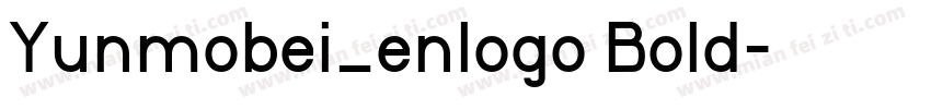 Yunmobei_enlogo Bold字体转换